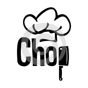 Chop chef vector logo