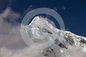 Chopicalqui Peak in Cordilera Blanca, Peru, South America
