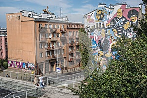 Chopin mural in Warsaw, Poland