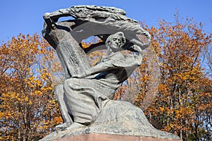 Chopin Statue, Warsaw, Poland