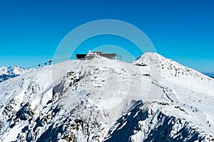 Chopok v zime Nízke Tatry na Slovensku