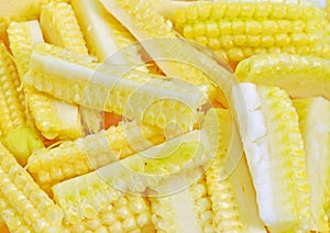 Chopped baby corn