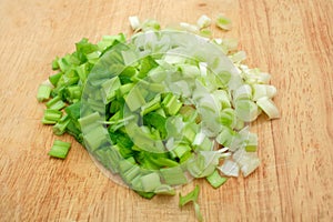 Chopped green onion.
