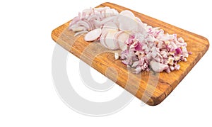 Chopped Onions On Chopping Board III