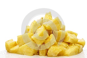 Chopped pineapple photo