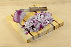 Chopped red onion