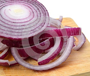 Chopped red onions