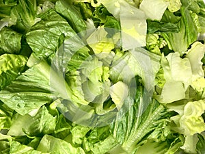 Chopped romaine lettuce