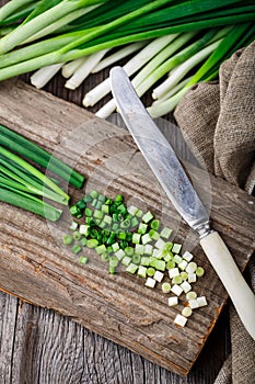 Chopped scallions