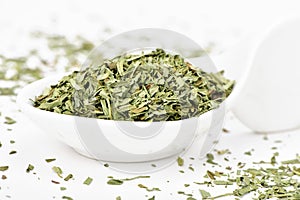 Chopped tarragon leaves