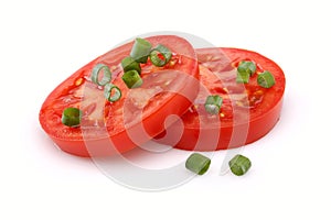 Chopped tomato photo