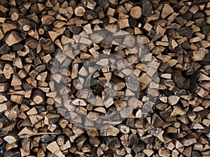 Chopped wood photo