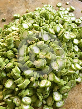 Chopped yard long bean