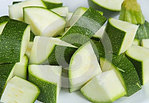 Chopped zucchini