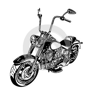 Chopper customized motorcycle photo