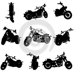 Chopper motorcycle set
