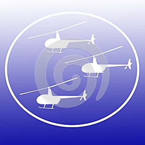 Choppers Helicopters Logo Banner Background Image