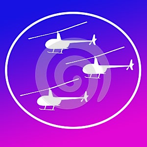 Choppers Helicopters Logo Banner Background Image