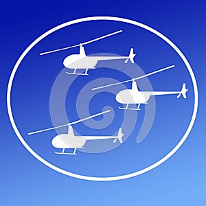 Choppers Helicopters Logo Banner Background Image