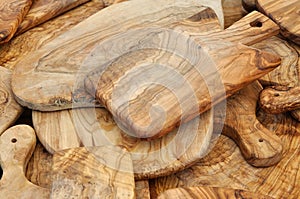 Chopping boards in olive wood