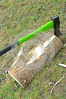 Chopping wood