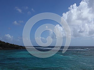 Choppy seas on the windward side of bequia