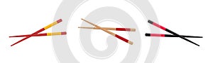 Chopstick Japanese Seamless Pattern Background. Vector Illustration
