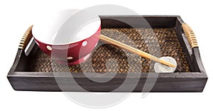 Chopstick, Red Bowl and Tray IV