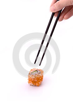 Chopstick and Sushi photo