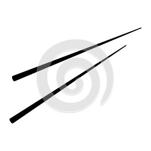 Chopstick vector icon. chop sticks illustration symbol. sushi sign or logo.