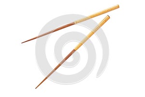 Chopsticks isolated on white