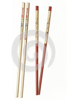 Chopsticks with Plain Background