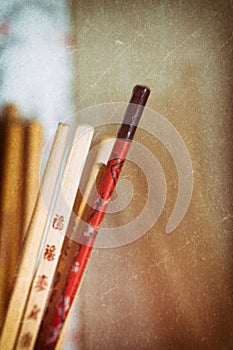 Chopsticks with a vintage look