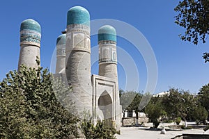 Chor Minor or Madrasah of Khalif Niyaz-kul. Bukhara, Uzbekistan