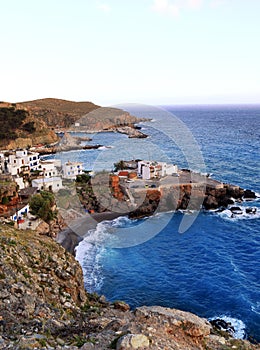 Chora sfakion from the west photo