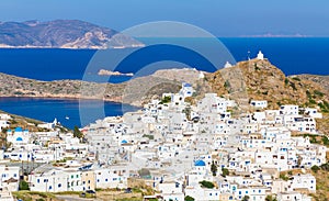 Chora town, Ios island, Cyclades, Aegean, Greece