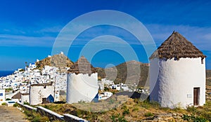 Chora town, Ios island, Cyclades, Aegean, Greece photo