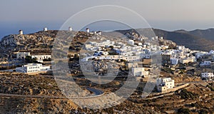 Chora village on Amorgos island photo