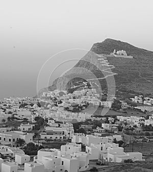 Chora village on Folegandros