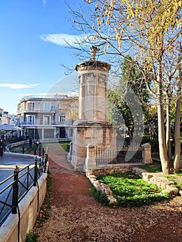 Photo of the Choragic monument of Lysicrates in Athens, Greece.