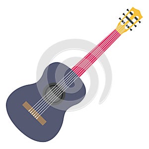 Chordophone, fiddle Color Vector Icon which can easily modify or edit