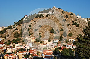 Chorio village, Symi island