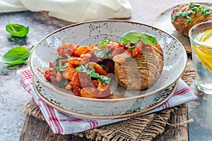 Chorizo and butterbean stew