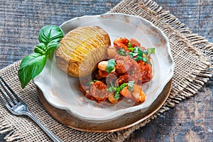Chorizo and butterbean stew