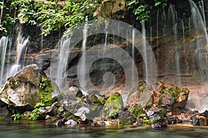 Chorros de la Calera waterfalls in Juayua, Ruta de las Flores it photo