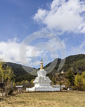 Chorten in Bumthang, Bhutan