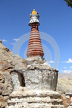 Chorten In Himalayas, Ladakh.