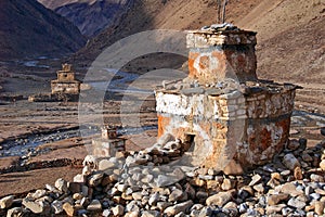 Chortens at Do Tarap (Inner Dolpo)