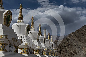 Chortens in thiksey monastery