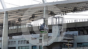 Chorzow, Silesia, Poland - November 6th 2022: City cable car 